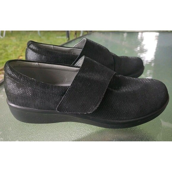 Alegria Shoes Women's Size 40 (US 9.5-10) LAU-870 Black Leather Slip On Strap - Picture 4 of 7
